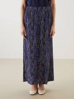 Beli Lastikli Desenli Kad?n Etek