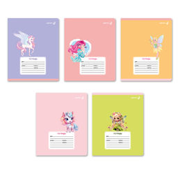 "Светоч" Т74 Тетрадь ученическая школьная A5 12 л. на скобе 65 г/кв.м , белизна 100 % 25 шт. клетка 01394 Волшебные герои