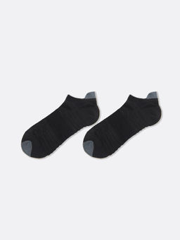 Цена за 5 пар! Короткие мужские спортивные носки из пряжи meryl® skinlife черного цвета - Mark formelle фото 2