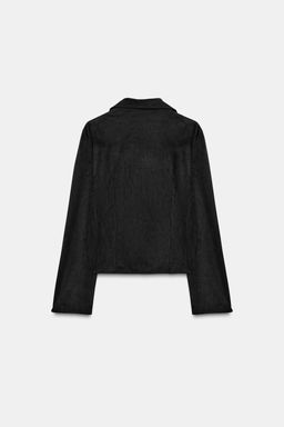 FAUX SUEDE SHIRT WITH TIES - Zara фото 10