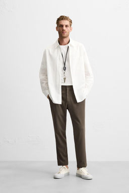 DOKULU RAHAT PANTOLON - Zara фото 32