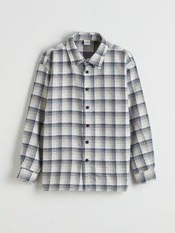 Ekose Erkek ?ocuk Gabardin G?mlek