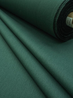 Костюмный джинс с эффектом велюра цв.Темная хвоя, ш.1.5м, хлопок-100%, 220гр/м.кв