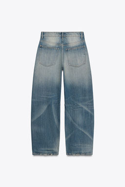 TRF MID-WAIST BAGGY BALLOON JEANS - Zara фото 9
