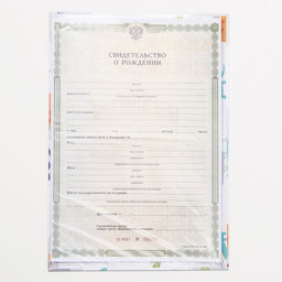 Папка для свидетельства о рождении, А5 «Динозаврики»