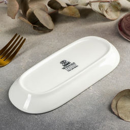 Блюдо Wilmax, 17,5×7,5 см, фарфор, цвет белый