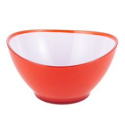 9473 GIPFEL Салатница LUMINO круглая 13х7см с двойными стенками. Материал: пластик. Цвет: красный  фото 2
