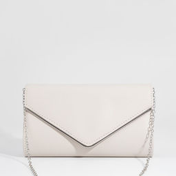 Сумка-клатч на клапане, цвет бежевый