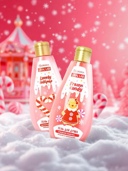 Гель для душа С Новым годом, lovely lollipop, набор 2 шт. ? 200 мл, URAL LAB  фото 2