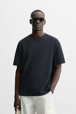 COMPACT PIQUE T-SHIRT - Zara фото 10