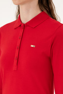 Kad_n K_rm_z_ Basic Sweatshirt Sepette S_rpriz _ndirim - U.s. polo assn фото 11