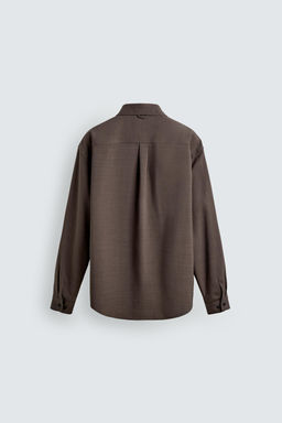 CAMISA RELAXED FIT / Marr?n - Zara фото 8