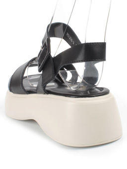 08-PEY256-2 BLACK Босоножки женские (натуральная кожа)