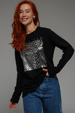 8519/1 Футболка с длинным рукавом женская