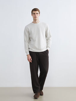 Bisiklet Yaka Erkek Sweatshirt