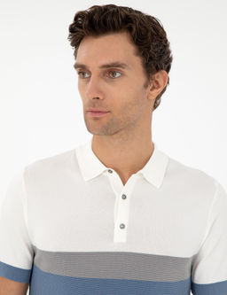 Mavi Slim Fit Polo Yaka Keten Kar___ml_ Triko T-shirt