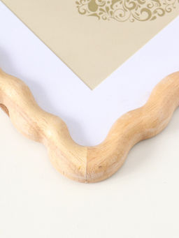 Фоторамка дерево 10х15 см с паспарту "Волна" 23,5х18,2х2 см