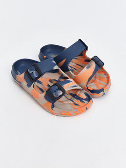 Toka Detayl? ?ift Bantl? Erkek ?ocuk Terlik