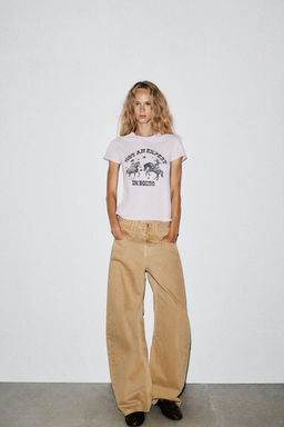 WASHED-EFFECT T-SHIRT - Zara фото 14