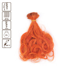 HobbyBe HAR-10 Тресс для кукол 15 см 100 см 25 г 33 рыжий