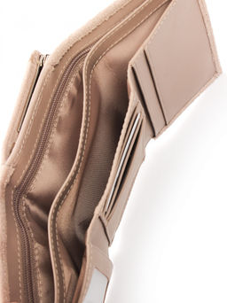 LACCOMA кошелек LA-2072-З-серо-бежевый натуральная замша