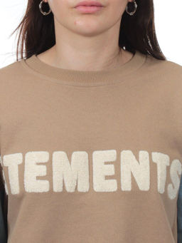 3266 BROWN/LT. BLUE Толстовка женская (95% хлопок, 5% спандекс) - Fashion фото 4