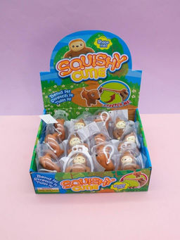 Брелок мялка - антистресс Pretty aminals, шоубокс 12 шт.