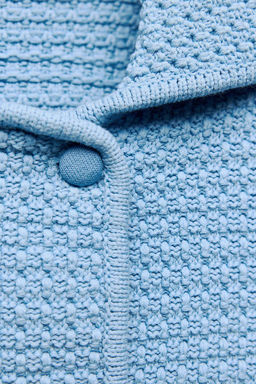 CHUNKY KNIT CARDIGAN WITH PETER PAN COLLAR - Zara фото 13