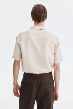Camisa resort en mezcla de lino Relaxed Fit - H&m фото 10