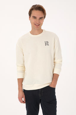 Erkek Krem Sweatshirt