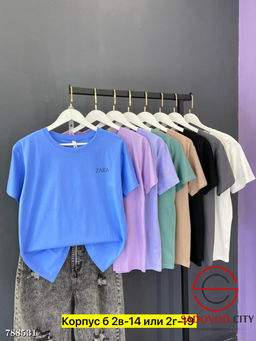 Футболка однотонная женская - Bruno фото 9