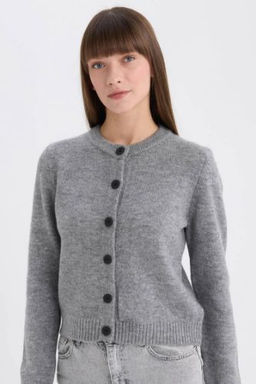 Regular Fit Bisiklet Yaka Basic Duz Triko H?rka