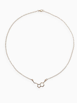 Цена за 2 шт. Кулон на цепочке "Молекула" 02, цвет золото