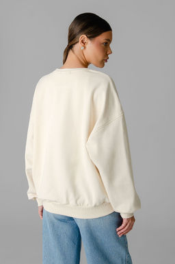 Арт. 15132/2 Свитшот женский оверсайз 46-52 (4 шт) Цвет:молочный