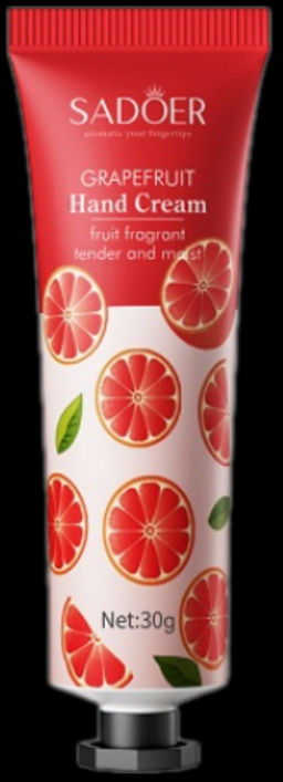Sadoer Grapefruit Hand Cream, 30g - Крем для рук с грейпфрутом