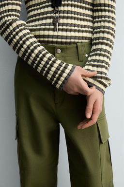 RELAXED FIT CARGO TROUSERS - Zara фото 6