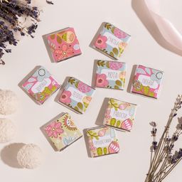 Набор 9 шоколадок Со светлой пасхой (розовые цветы на светло-зеленом) - 8 чудо фото 3