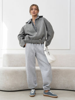 Брюки жен.арт.1226/7-3,серый меланж