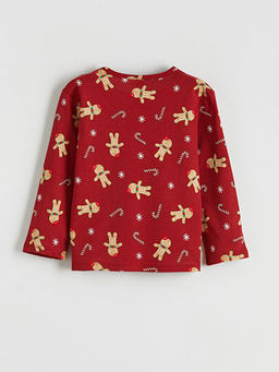 Bisiklet Yaka Y?lba?? Temal? Erkek ?ocuk Pijama Tak?m?