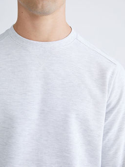 Bisiklet Yaka Erkek Sweatshirt