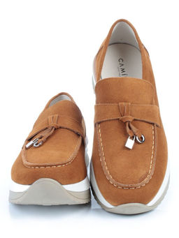 03-5951-2 BROWN Лоферы женские (натуральная замша) - No name фото 12