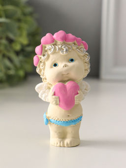 Фигурка «Ангелочек с сердечком», 9.5×5хх4.5 см