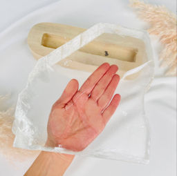 Срез Селенита на подставке - Радуга самоцветов фото 3