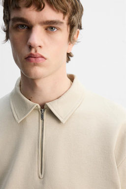 POLO SWEATSHIRT WITH ZIP - Zara фото 5