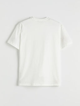 Bisiklet Yaka ?i?ek Aplikeli Bluz