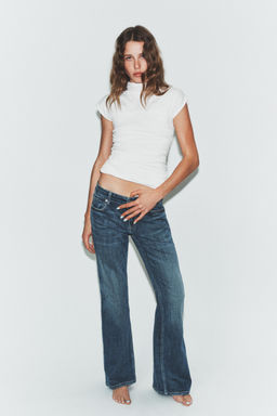 TRF BOOTCUT LOW-RISE JEANS - Zara фото 12