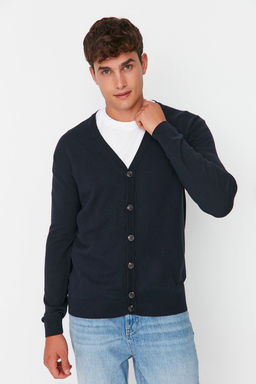 TRENDYOL MAN Vizon Slim Fit Pamuklu V Yaka Dugmeli H?rka TMNAW21HI0274 - Trendyolmilla фото 12