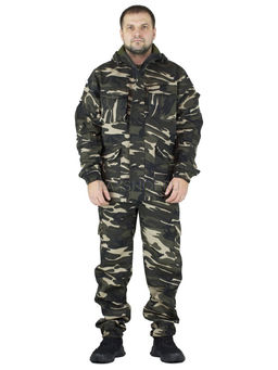 Удлиненный утепленный демисезонный костюм Forest trail D.Multicam для активного отдыха (горка на флисе) - Rax фото 4