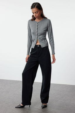 TRENDYOLMILLA Mavi Yuksek Bel Barrel Baggy Jeans TWOAW25JE00130