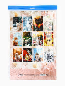 Календарь 2026 перекидной на ригеле А3 «Котики»